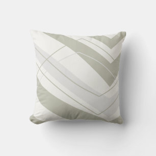Sage Gray Modern Square Kissen