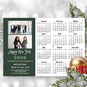 Sage Green 2026 Kalender Moderne Wirtschaft Magnet