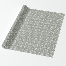 Sage Green Art Deco | Moderner Küstenluxus Geschenkpapier