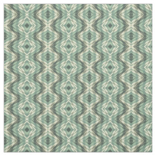 Sage Green Beige Grau Brown Aztec Mosaikmuster Stoff