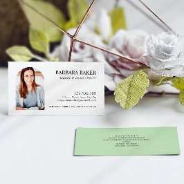Sage Green Beruflich Midfrau Doula Foto Arch Visitenkarte