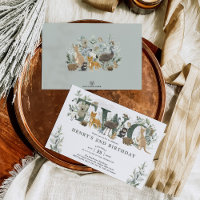 Sage Green Blätter Australian Animals 2. Geburtsta