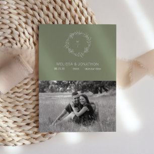 Sage Green Blume Boho Bride Save the Date