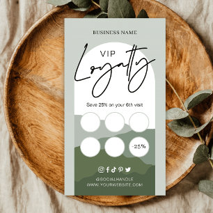 Sage Green Boho Arch Logo Makeust Artist Beauty VI Treuekarte
