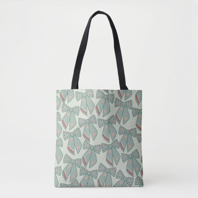 Sage Green Bows Tasche (Vorderseite)