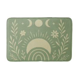 Sage Green Celestial Bath Mat Badematte