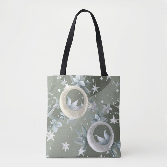 Sage Green Celestial Mond (2) Tasche (Vorderseite)