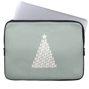 Sage Green Christmas Tree Laptopschutzhülle