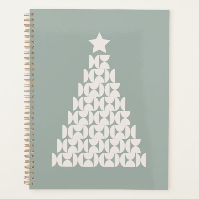 Sage Green Christmas Tree Planer (Vorderseite)