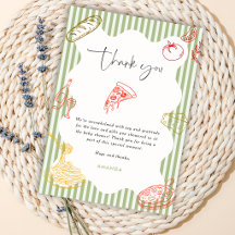 Sage Green Ciao Baby Itallian Pizza Baby Shower 