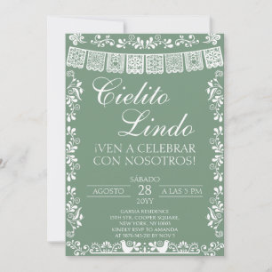 Sage Green Cielito Lindo Mexikanische Fiesta Einladung