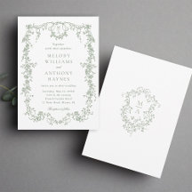 Sage Green Classic French Floral Wedding