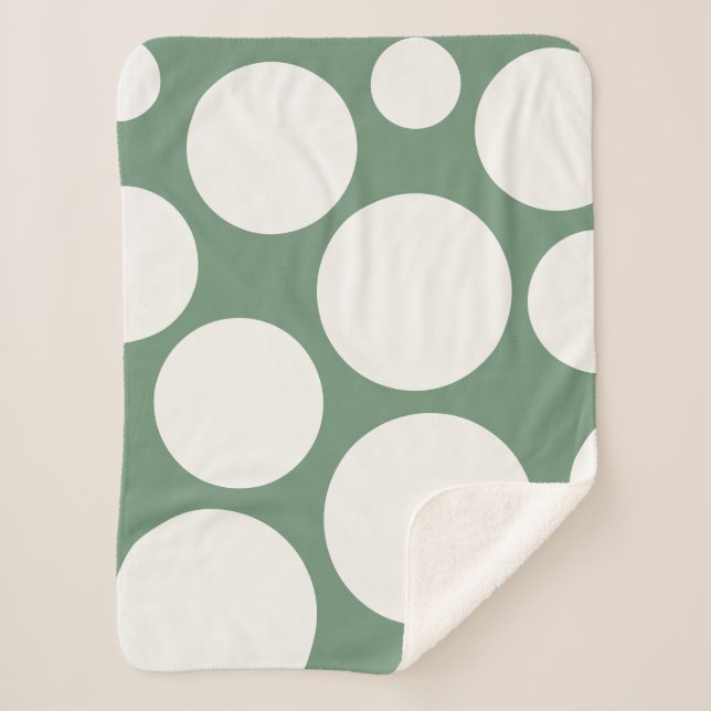 Sage Green Cosy Blanket Sherpadecke (Vorderseite)
