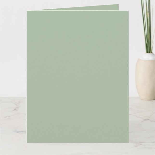 Sage Green Custom Brand Karte (Vorderseite)