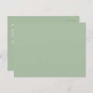 Sage Green Custom Brand Postkarte