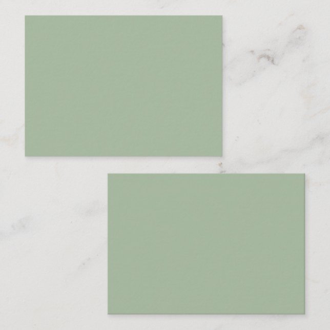 Sage Green Custom Brand Visitenkarte (Vorne/Hinten)