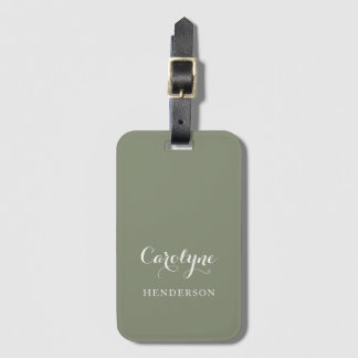 Sage Green Custom Gepäckanhänger