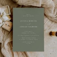 Sage Green Dream Moderne Minimale Hochzeit