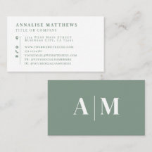 Sage Green Elegant Professional