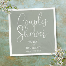 Sage Green Elegante Couples Bridal Polterabend