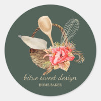 Sage Green Elegante Zuhause Business Bäckerei