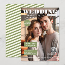 Sage Green & Elfenbein Magazin Hochzeitsfoto