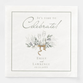 Sage Green Eucalyptus Champagne Dinner Napkins Serviette