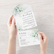 Sage Green Eucalyptus Greenery Hochzeit All In One