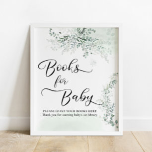 Sage Green Eucalyptus Livres pour Baby Poster