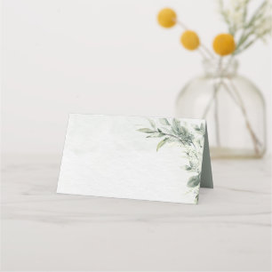 Sage Green Eucalyptus Minimalistisch Botanische Ho Platzkarte