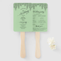 Sage Green Fern Leaf Wedding