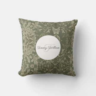 Sage Green Flora Elegante Kissen