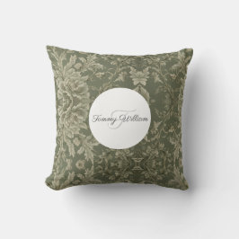 Sage Green Flora Elegantes Ambiente Kissen