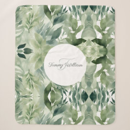 Sage Green Flora Elegantes Ambiente Sherpadecke