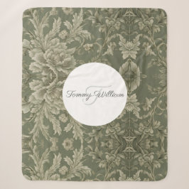 Sage Green Flora Elegantes Ambiente Sherpadecke