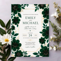 Sage Green Floral Elegant Botanical Greenery Gold