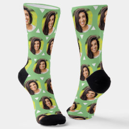 Sage Green Foto Girlfriend für Boyfriend Niedlich Socken