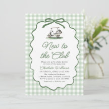 Sage Green Frame Golf New to the Club Baby Shower