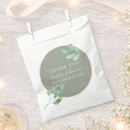 Sage Green Gastgeschenk Hochzeit Bag mit Grün Geschenktütchen