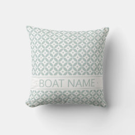 Sage Green Geometric Shippo Muster. Name des Schif Kissen