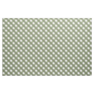 Sage Green Gingham Gemustert Stoff