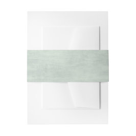 Sage Green Glimmer Damask Hochzeit Einladungsbanderole