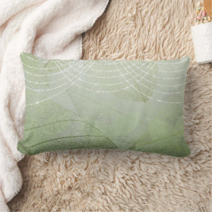 Sage Green Glitzer Elegante Fantasy Chic Trendy Lendenkissen