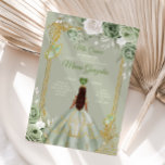 Sage Green Gold Crown Mis Quince 15 Anos Kleider Einladung<br><div class="desc">Quinceañera Sage Green Gold Kronen verkleidet Einladung Mis Quince 15 Anos,  16. Geburtstag.</div>