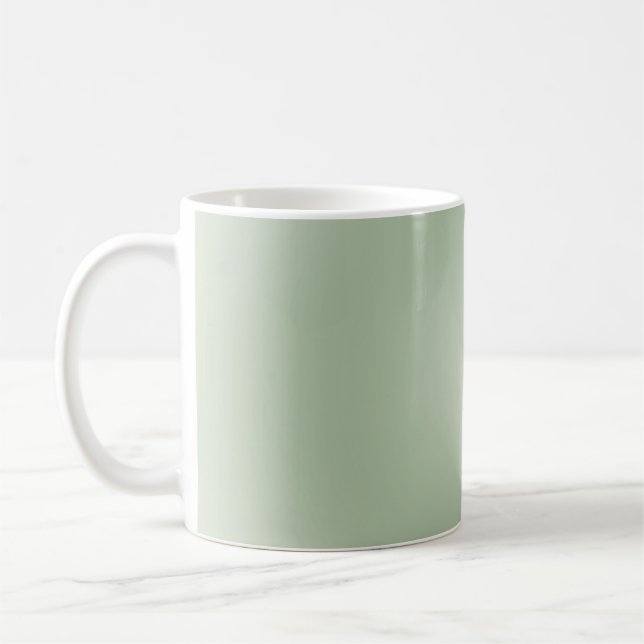 Sage Green Gradient Aura Kaffeetasse (Links)