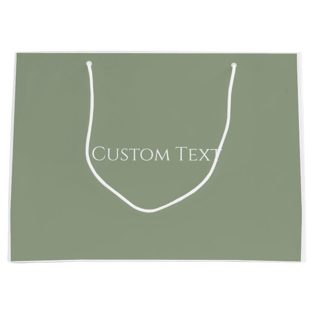 Sage Green  Große Geschenktüte (Vorderseite)