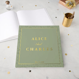 Sage Green Hochzeitsbuch Gästebuch