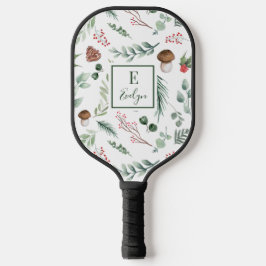Sage Green Holiday Personalized Pickleball Schläger