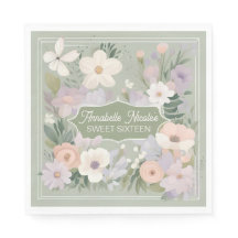 Sage Green individuelle Blumenzapkins