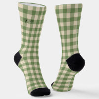 Sage Green Ish Preppy Gingham Kariert